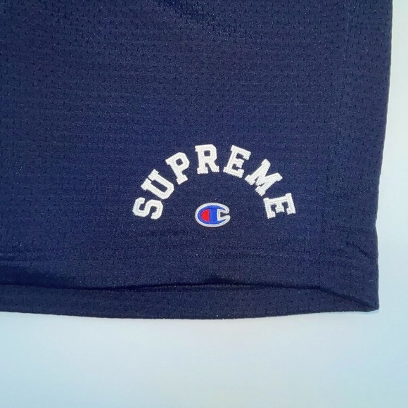 Supreme x Champion Mesh Short Navy - Picture 3 of 13